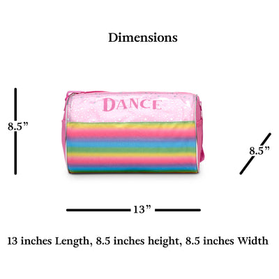 Dance Rainbow Shimmer Duffel Bag (13")